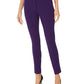 Calvin Klein Men's Pocketed Zippered Wear to Work Pants Purple Size 6 Petite