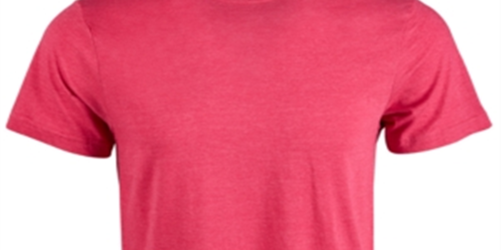 Alfani Mens Heathered Crew Neck T-Shirt Pink Size Large