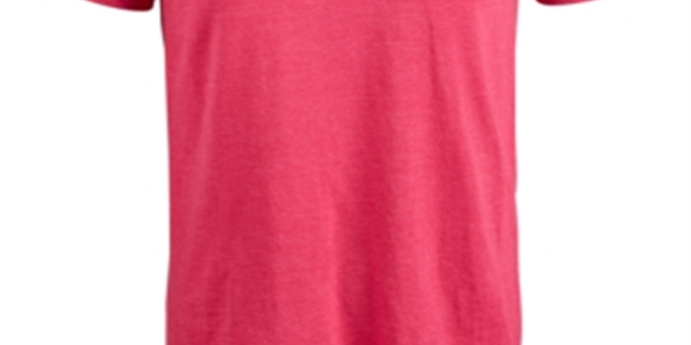 Alfani Mens Heathered Crew Neck T-Shirt Pink Size Large