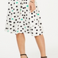 Jessica Howard Women's Polka Dot MIDI Dress White Size 12P