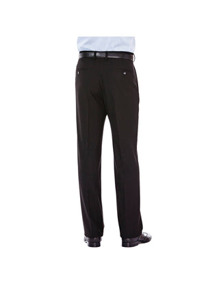Hagger Men's Flat Front Classic Fit Stretch Suit Separate Pants Black 36X30