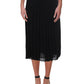 DKNY Women's Pleated a Line Skirt Black Size 10