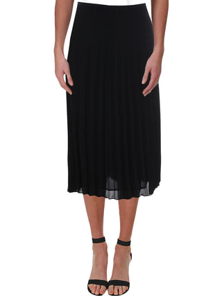 DKNY Women's Pleated a Line Skirt Black Size 10