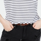 Love Tribe Juniors' Striped Minnie Mouse T-Shirt Black Size XL