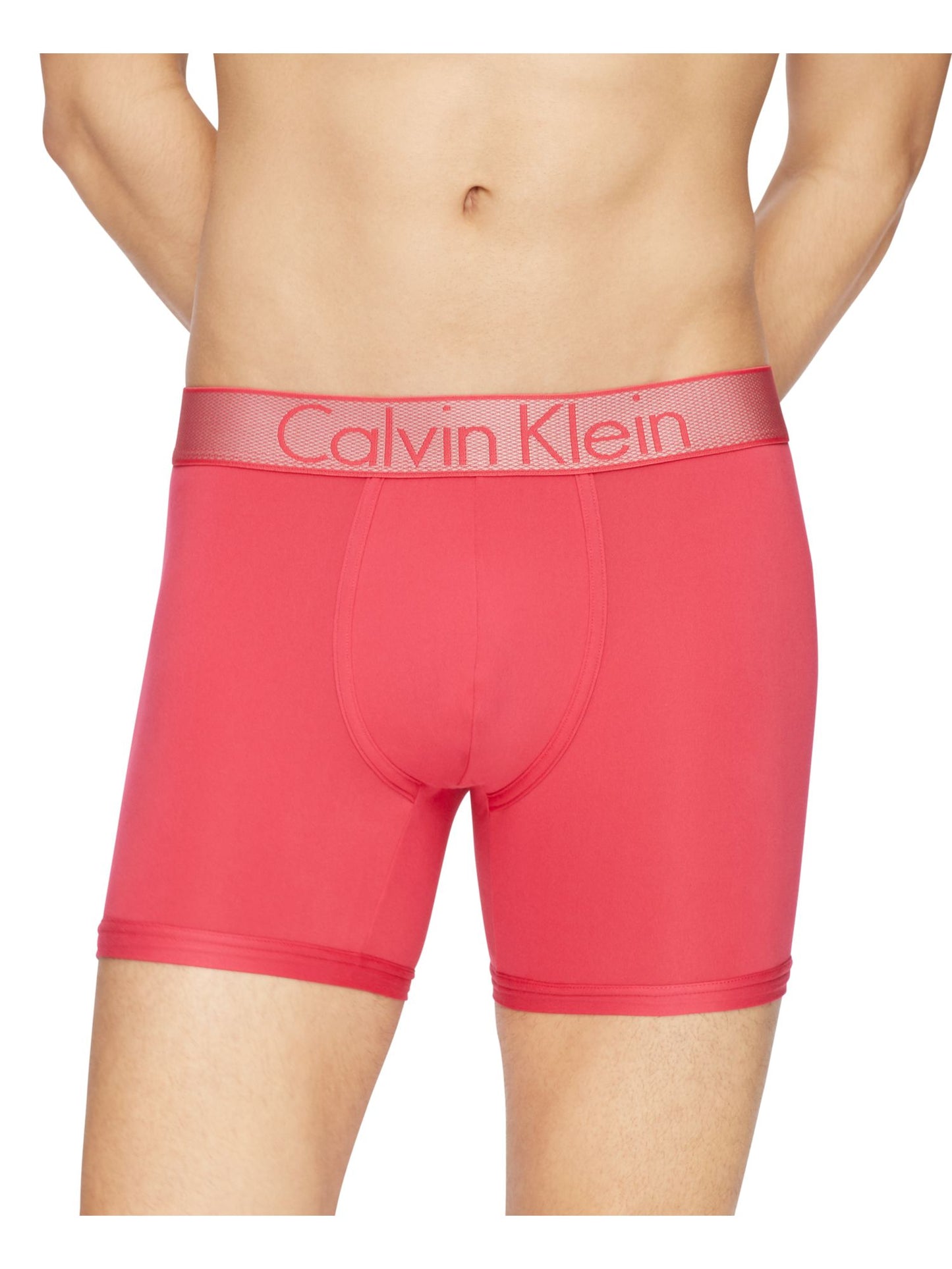 Calvin Klein Men's Underwear Microjersey Boxer Briefs Orange Size Large
