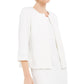 KasperWomen's Textured Wear to Work Jacket New White Size 6 Petite