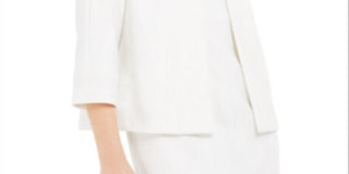 KasperWomen's Textured Wear to Work Jacket New White Size 6 Petite