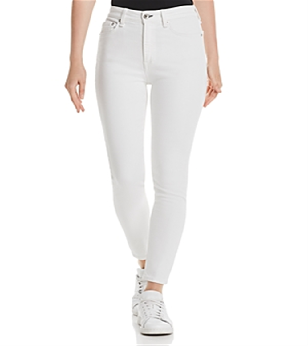 Rag & Bone Women's High Rise Ankle Skinny Jeans White Size 24