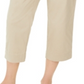 Charter Club Women's Cropped Twill Pants Beige Size 12