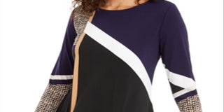 Alfani Women's Printed High Low Tunic Black Size X-Large