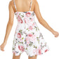 Speechless Women's Juniors Floral Mini Cocktail Dress White Size 3