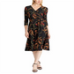 Ralph Lauren Women's Mini Dress Faux Wrap Belted Black Size 14