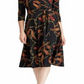 Ralph Lauren Women's Mini Dress Faux Wrap Belted Black Size 14