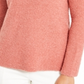 Alfani Women's Mock Neck Boucle Sweater Pink Size X-Small