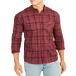 Levi's Men's Reese Plaid Shirt Red Size Small