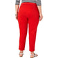 Tommy Hilfiger Women's Plus Slim High Rise Chino Pants Red Size 35