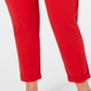 Tommy Hilfiger Women's Plus Slim High Rise Chino Pants Red Size 35