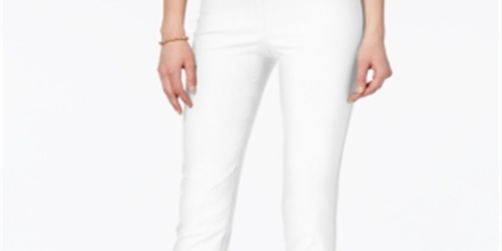 Charter Club Women's Tummy Control Ankle Pants White Size 2Petite