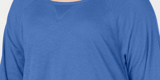 Calvin Klein Women's Cold Shoulder 3/4 Sleeve Jewel Neck Hi Lo Top Blue Size 3X