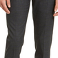 Calvin Klein Men's Window Pane Skinny Fit Dress Pants Black Size 34X30