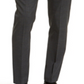 Calvin Klein Men's Window Pane Skinny Fit Dress Pants Black Size 34X30