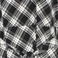 Charter Club Women's Shift Dress Plus Plaid V-Neck Tie-Waist  Black Size 2X