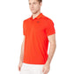 Nike Men's  Solid Collared Polo Shirt Orange Size Small