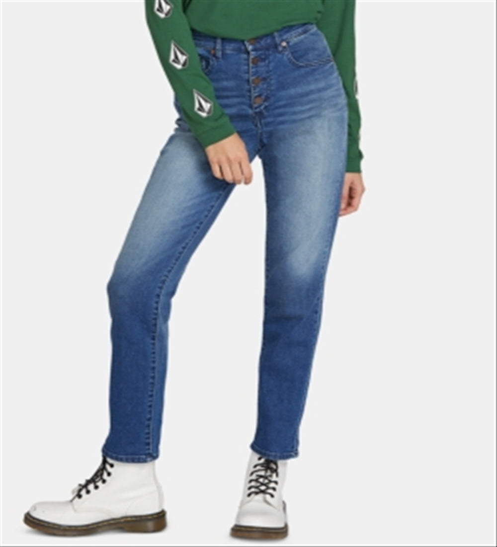 Volcom Juniors' Skinny Jeans  Blue Size  31x30