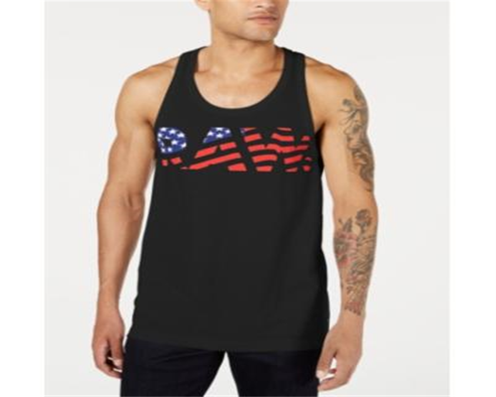 G-Star Raw Men's Flag Graphic Casual Tank Top Black Size XL
