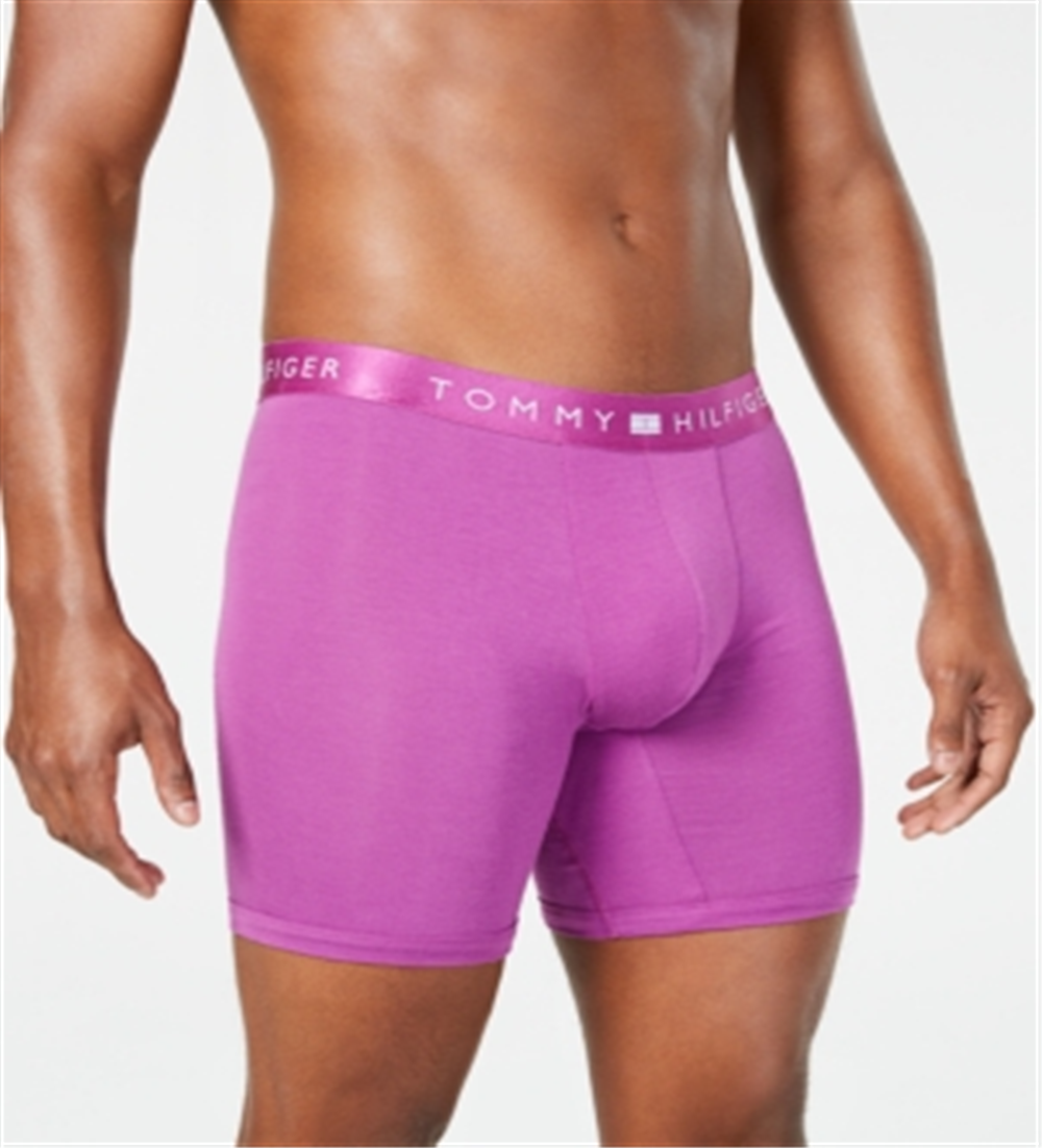 Tommy Hilfiger Men's Underwear  Logo Boxer Brief Pink Size Small
