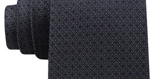 Calvin Klein Men's Filetto Medallion Self-tied Necktie Blue Size Regular