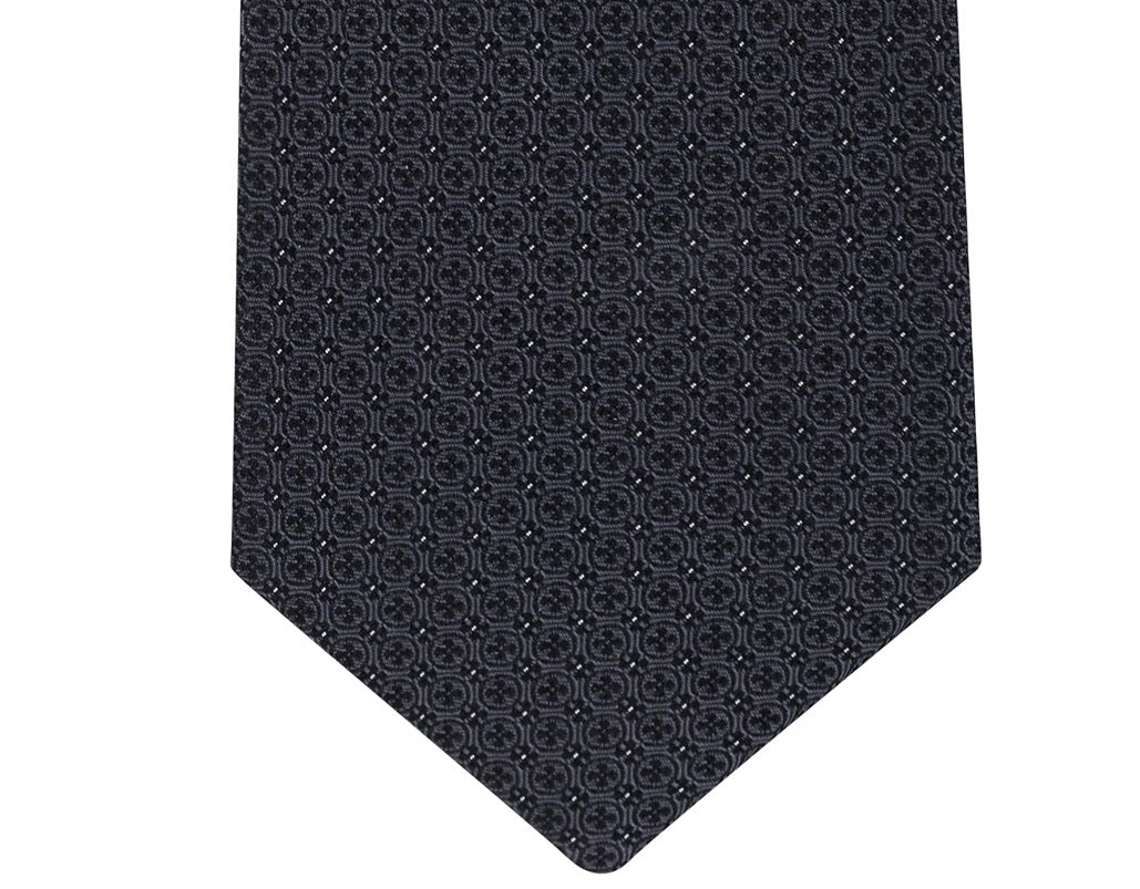 Calvin Klein Men's Filetto Medallion Self-tied Necktie Blue Size Regular