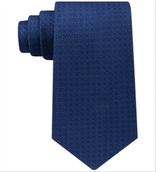 Calvin Klein Men's Filetto Medallion Self-tied Necktie Blue Size Regular