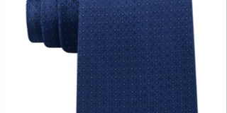 Calvin Klein Men's Filetto Medallion Self-tied Necktie Blue Size Regular