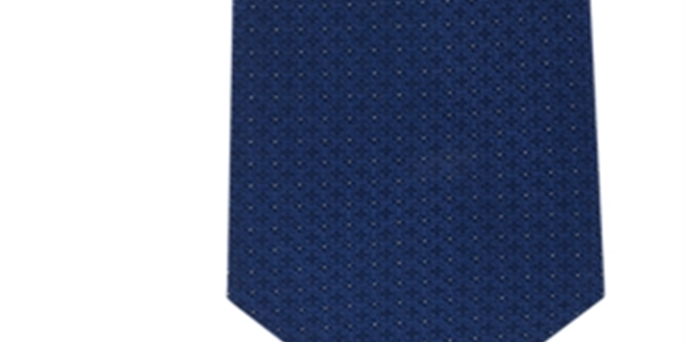 Calvin Klein Men's Filetto Medallion Self-tied Necktie Blue Size Regular