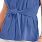 Charter Club Women's Tie-Front Sleeveless Top  Blue Size XS