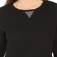 Karen Scott Women's Sport Contrast-Hem Sweatshirt  Black Size Small