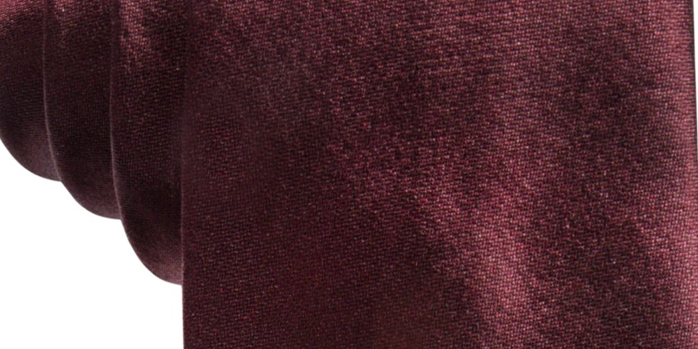ALFANI Mens Wine Satin Slim Neck Tie Red One Size