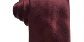 ALFANI Mens Wine Satin Slim Neck Tie Red One Size