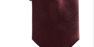 ALFANI Mens Wine Satin Slim Neck Tie Red One Size