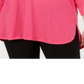 Calvin Klein Women's Cold Shoulder 3/4 Sleeve Square Neck Hi Lo Top Purple Size 3X