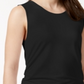 Alfani Women's Knit Top Solid Stretch Black Size Small