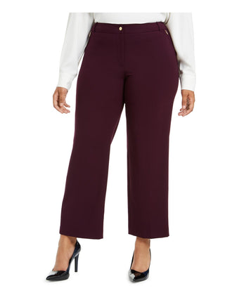 Calvin Klein Women's Business Workwear Plus Dress Pants Purple Size 22W