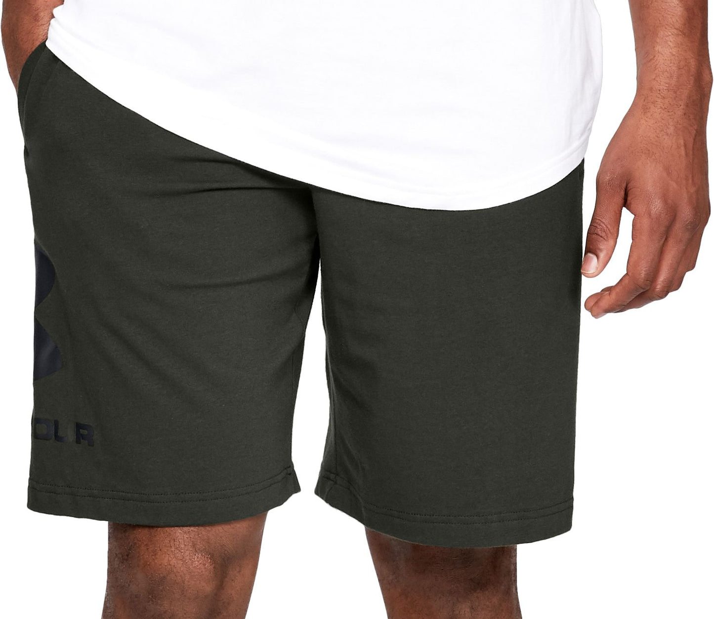 Under Armour Men's Athletic Elastic-Waist Army Green Size Small