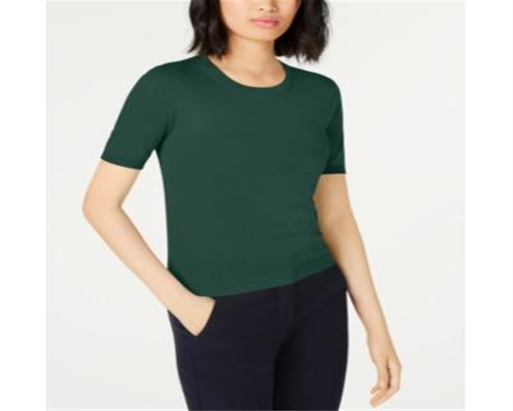 Weekend Max Mara Women's Corte Ribbed Trim Sweater Green Size Large