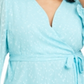 Charter Club Women's Plus Surplice Textured Top Blue Size 2X