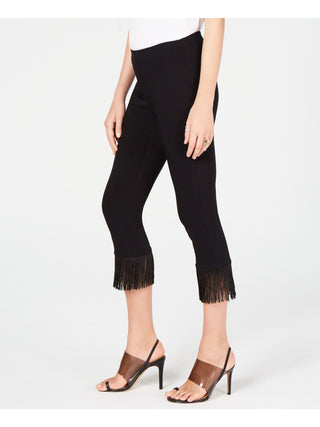 INC Women's  Cropped Pants Black Size 0