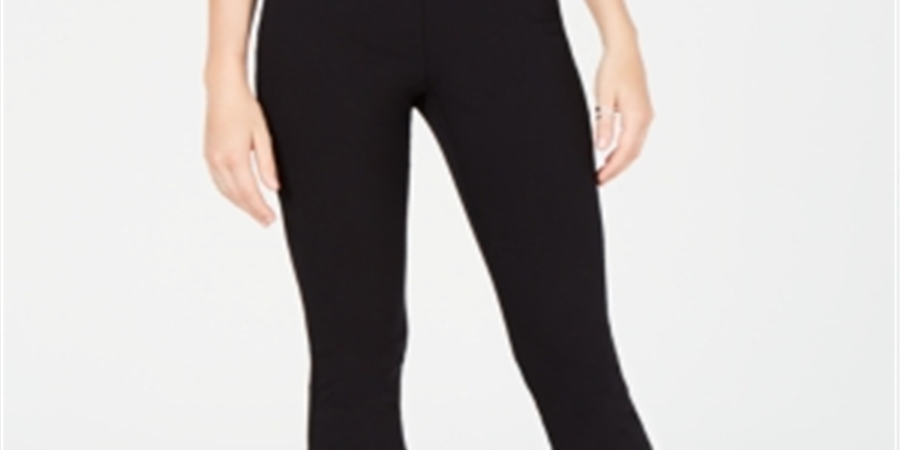 INC Women's  Cropped Pants Black Size 0