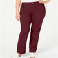 Charter Club Women's  Plus Size Twill Lexington Pants  Red Size 26W
