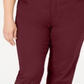 Charter Club Women's  Plus Size Twill Lexington Pants  Red Size 26W